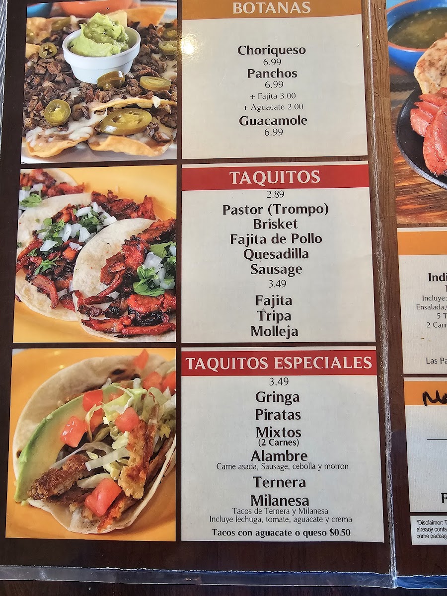 Taquitos Ravi Restaurant Menu - Image 2